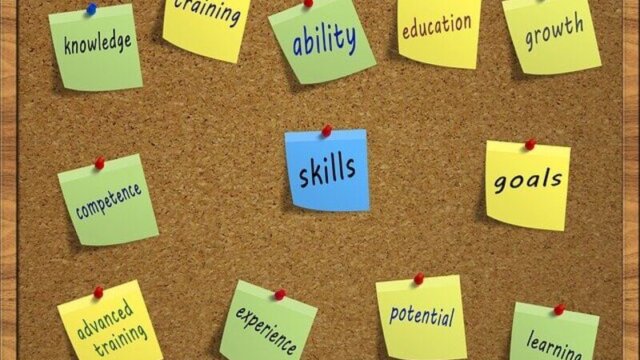 skillを中心としたコルクボード