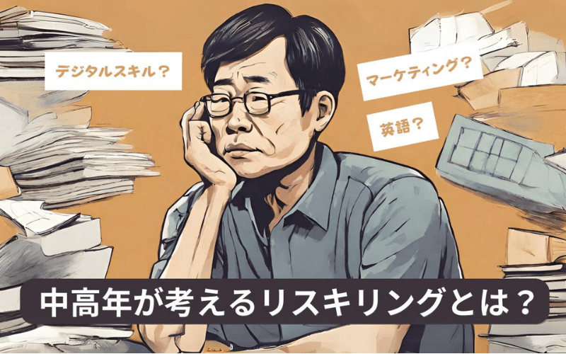 中高年が知っておくべきリスキリングで学ぶおすすめスキル4選